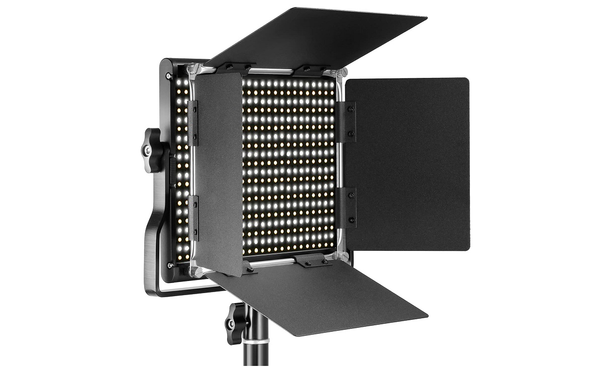 NEEWER NL660 LEDビデオライト\u0026スタンド+ディフューザ+自由雲台