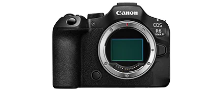 キヤノン EOS R6 Mark IIIのボディを正面から写した、キヤノン公式の製品画像