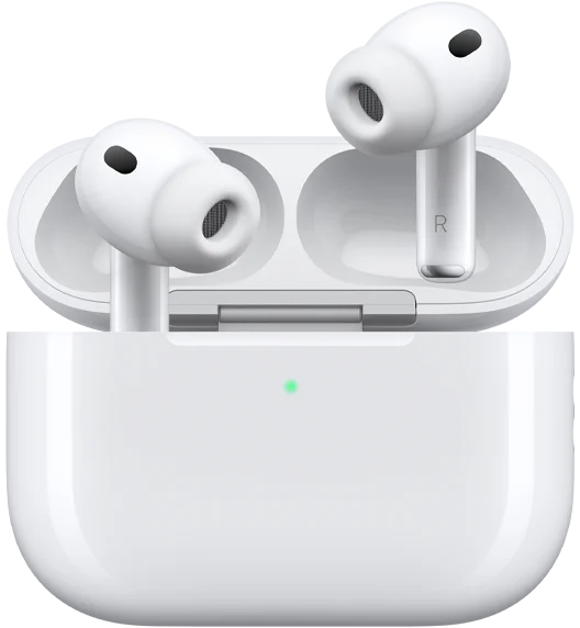 ストラップループ付きのAirPods Pro 3のMagSafe充電ケースを写したApple公式の製品画像