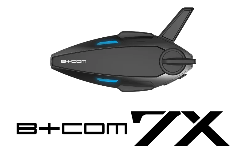 B+COM 7Xの本体を正面から写した、ロゴ入りのサイン・ハウス公式の製品画像